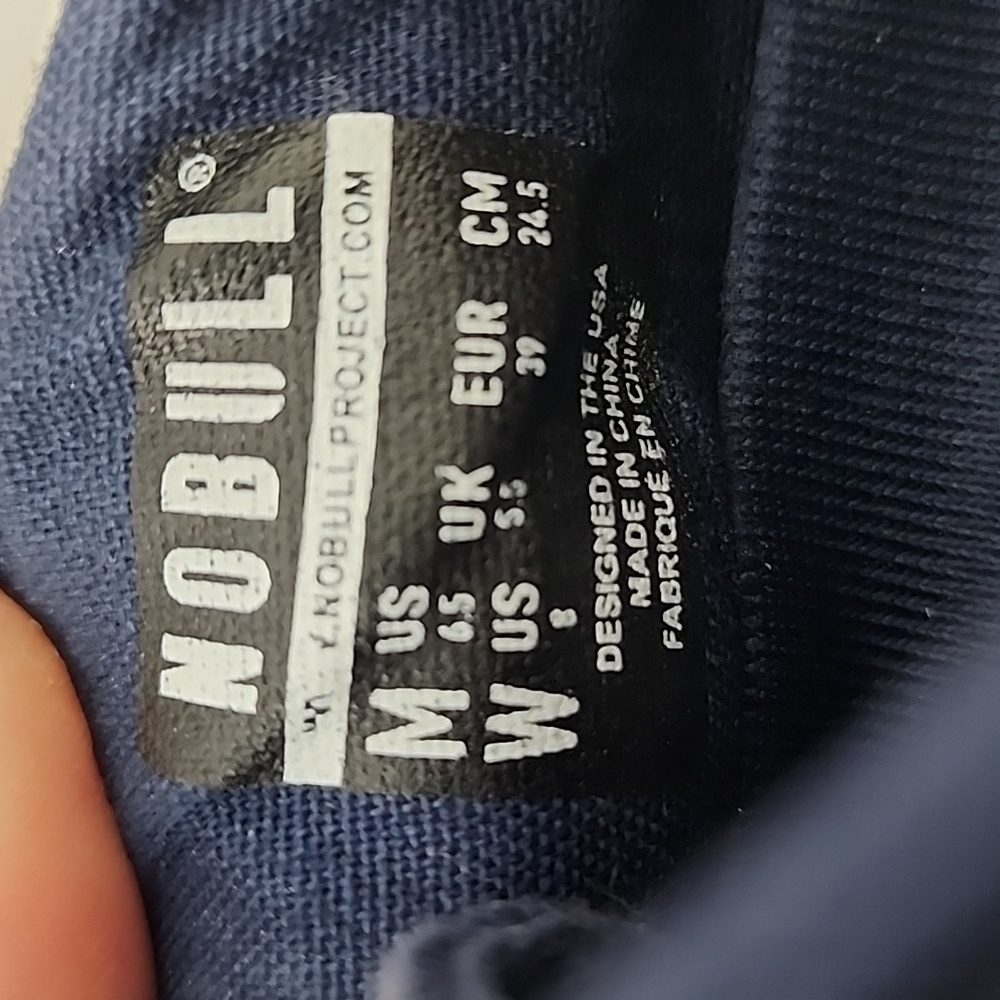 NOBULL Canvas Unisex Trainer Sneakers Navy - Picture 12 of 16